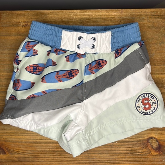 Disney Other - Disney Store Boys Spider-Man Swimming Trunks